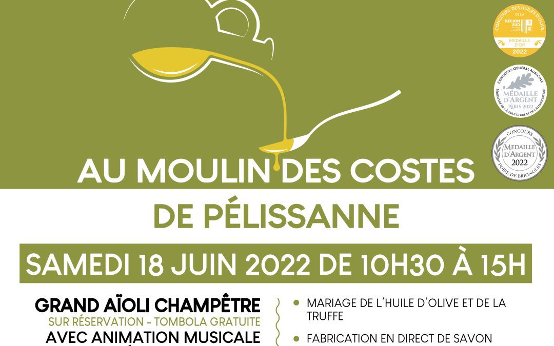 18 juin 2022 : Fête de l&rsquo;Olivier et de l&rsquo;Huile d&rsquo;Olive