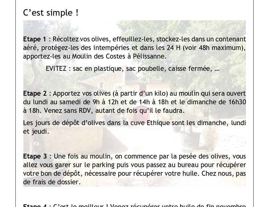 Olivades 2022 – Guide de campagne