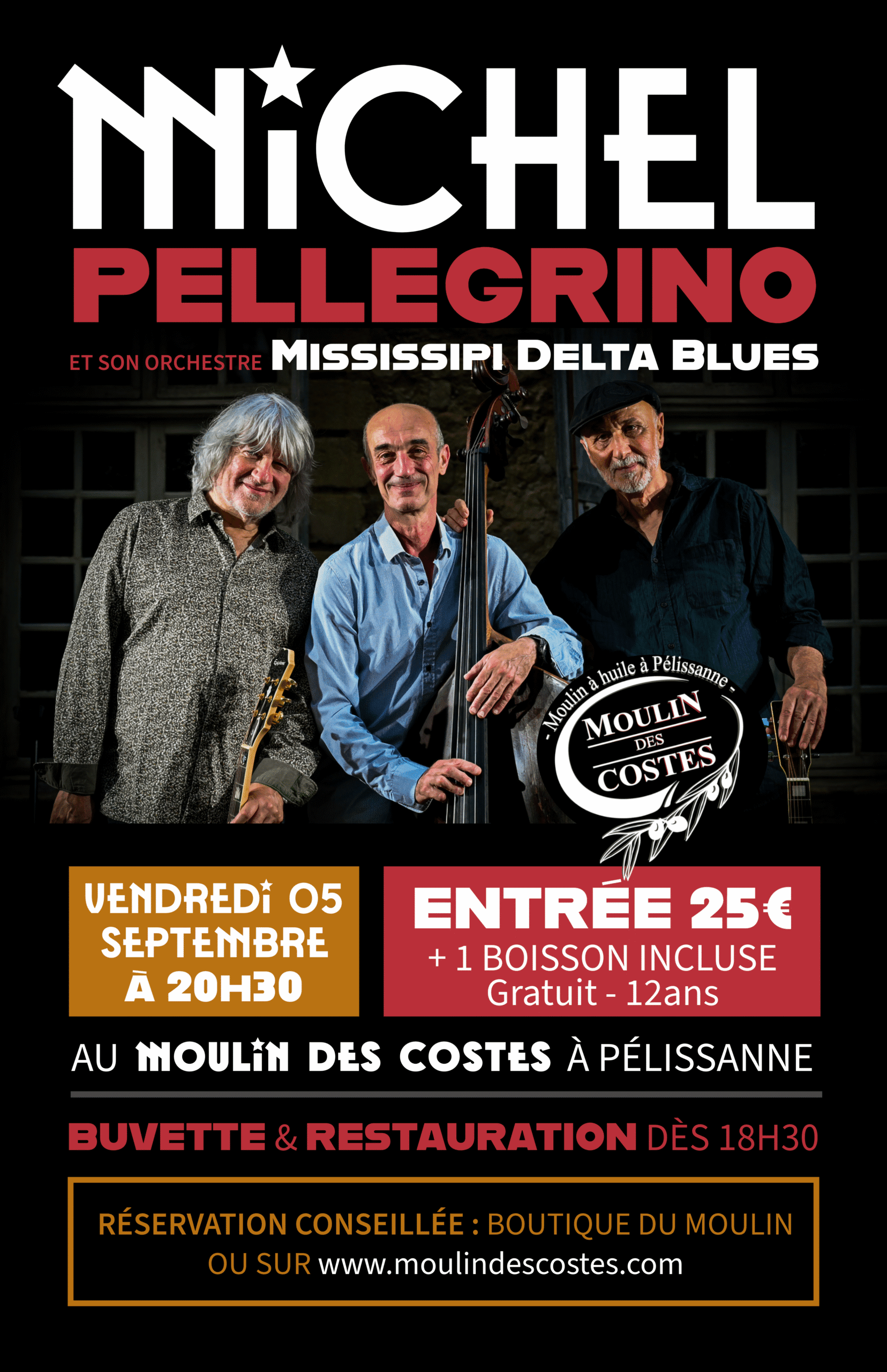 Vendredi 5 septembre : concert Michel Pellegrino